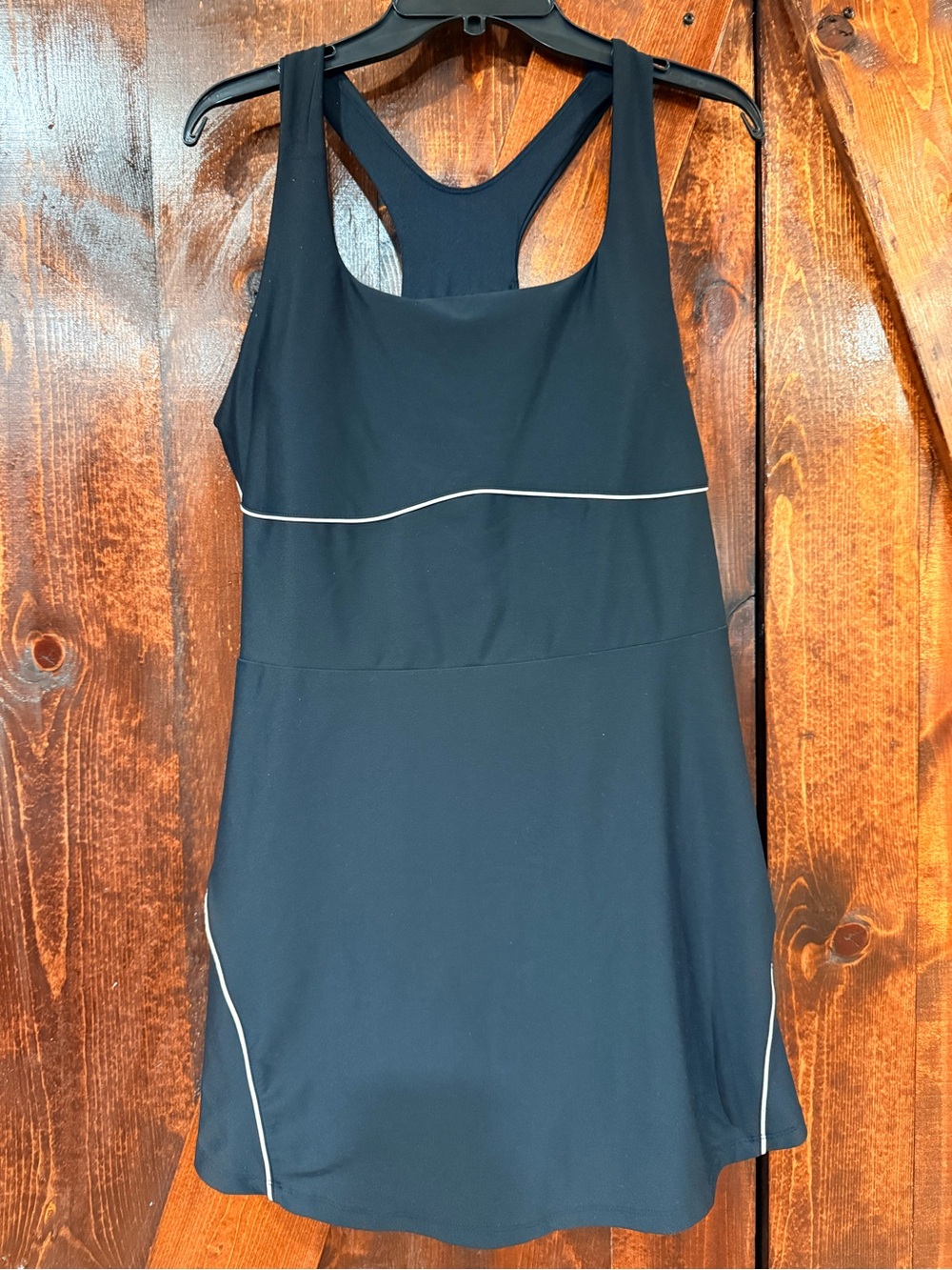 Old Navy Black Racerback Athletic Dress with Shorts and Pockets